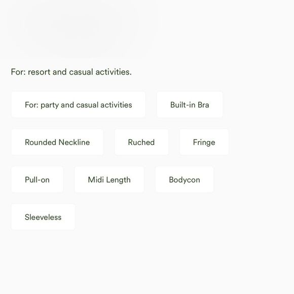 Halara Round Neck Sleeveless Ruched Fringe Bodycon Midi Resort Dress S NWT - Picture 12 of 13